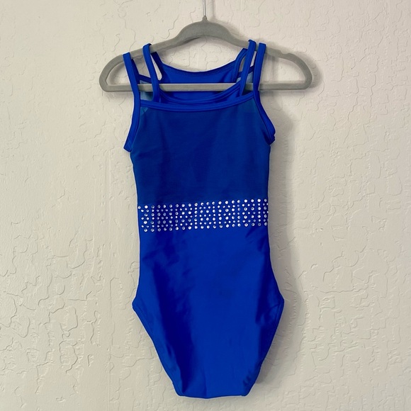 Quatro Pirouette Royal Gymnastics Leotard Girls Size CSM - Picture 5 of 5